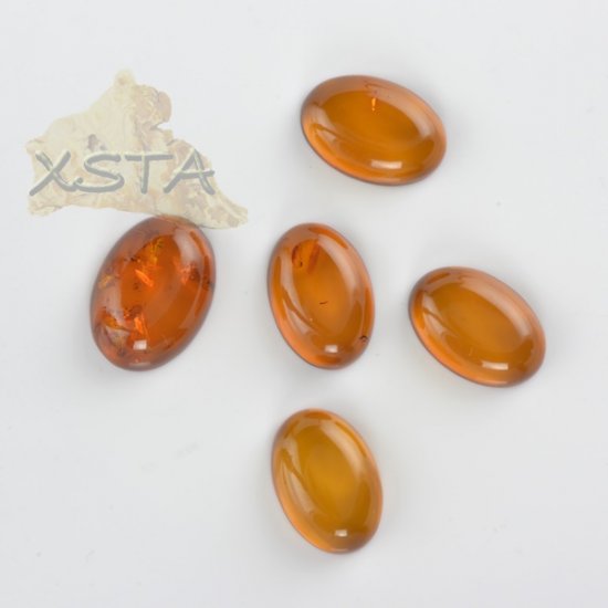 5 pieces precise amber cut for ring manufacturing